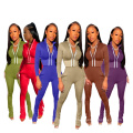 New arrivals custom 2 piece set women sport women two piece set clothing designer track jogging suit